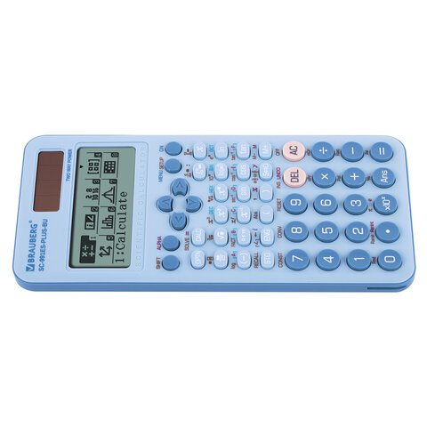 Калькулятор инженерный BRAUBERG SC-991ES-PLUS-BU (164х80 мм), 552 функции, 10+2 разряда, ГОЛУБОЙ, 27