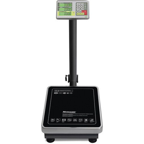 Весы напольные MERTECH M-ER 335ACL-150.20 LCD (0,4-150 кг) дискретность 20 г, платформа 600x460 мм, 