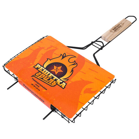 Решетка-гриль универсальная, размер 290х190 мм, глубина 18 мм, оксидированное покрытие, 101401, 7017