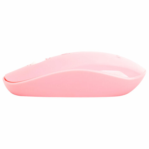 Мышь беспроводная GEMBIRD MUSW-390, 3 кнопки + 1 колесо-кнопка, оптическая, розовая