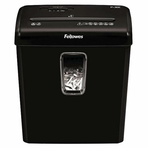Уничтожитель (шредер) FELLOWES POWERSHRED P-30C, 4 уровень секретности, фрагменты 4х34 мм, 6 л., 15 