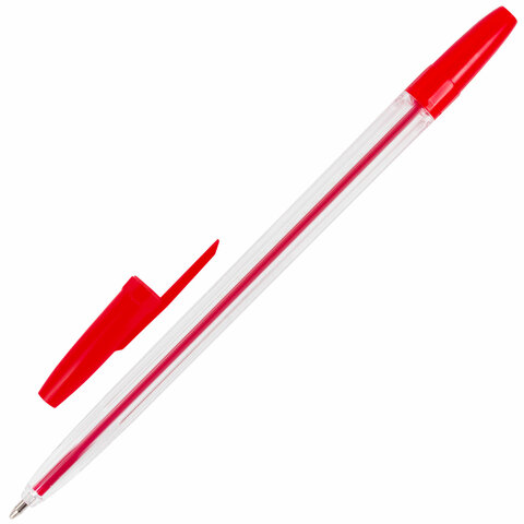 Ручки шариковые BRAUBERG, НАБОР 6 шт., АССОРТИ, "Line", корпус прозрачный, узел 1 мм, линия письма 0