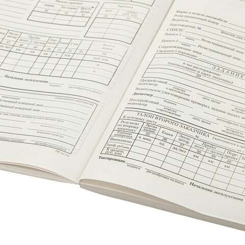 Бланк бухгалтерский типографский "Путевой лист грузового автомобиля с талоном", А4 (198х275 мм), СПА