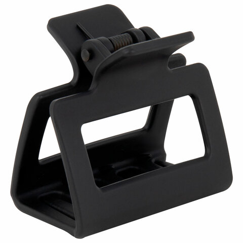 Краб для волос 5 см, soft-touch, чёрный, MONTE VITA, 457009