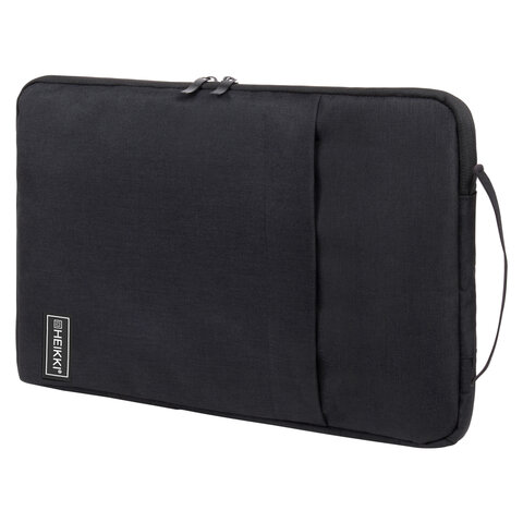 Чехол для ноутбука HEIKKI OPTION 13-14'' (ХЕЙКИ), с ручкой и карманом, черный, 35,5х24х2,5 см, 27259
