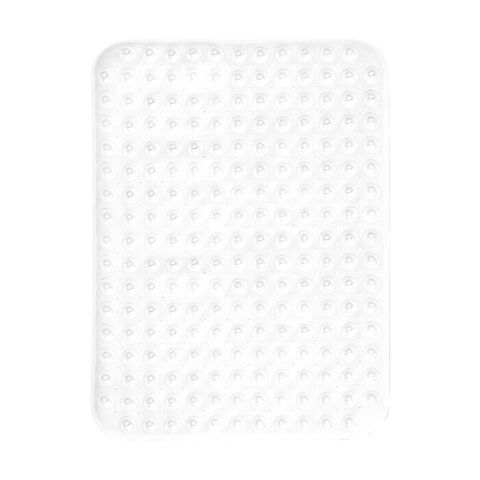 Коврик для ванны противоскользящий 70х38см, "Полусферы", прозрачный, ПВХ, присоски, PRIMILA, 700382