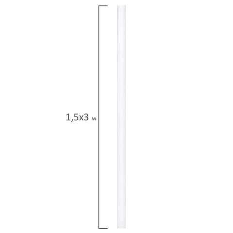 Холст в рулоне BRAUBERG ART DEBUT, 1,5x3 м, 280 г/м2, грунтованный, 100% хлопок, мелкое зерно, 19163