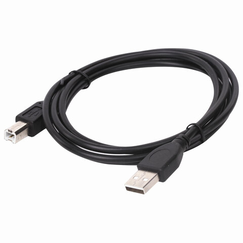 Кабель USB2.0 AM-BM, 1,5 м, SONNEN, медь, для подключения периферийных устройств - принтеров, сканер