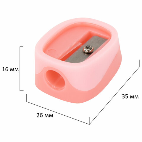 Точилка ЮНЛАНДИЯ "COLOR PASTEL", двуцветная, пастельные цвета ассорти, 272505