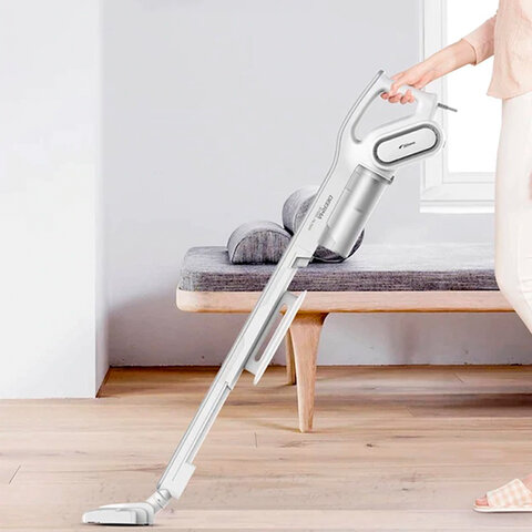 Пылесос вертикальный XIAOMI DEERMA DX700, 2 в 1, потребляемая мощность 600 Вт, контейнер 0,8 л, белы