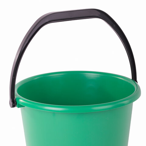 Ведро 10 л, без крышки, пластиковое, хозяйственное, УСИЛЕННОЕ, цвет ассорти, мерная шкала, LAIMA, 60