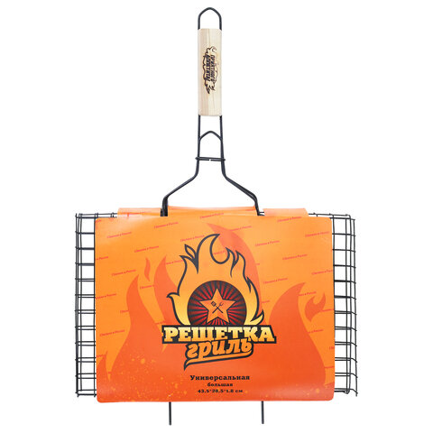 Решетка-гриль универсальная, размер 435х285 мм, глубина 18 мм, оксидированное покрытие, 101404, 7017