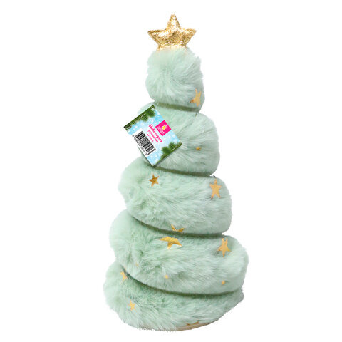Украшение новогоднее интерьерное, 18см, "Пушистая елочка", полиэстер, пенопласт, ЗОЛОТАЯ СКАЗКА, 592