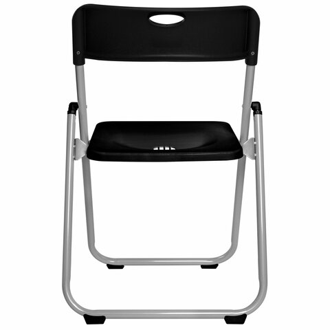 Стул складной BRABIX "Golf Lite CF-017", серебристый каркас, пластик чёрный, 532895