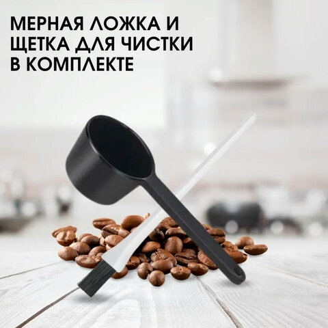 Кофеварка капельная с кофемолкой BQ (БИ-КЬЮ) CM7001, 600 Вт, объем 0,6 л, поддержание температуры, 8