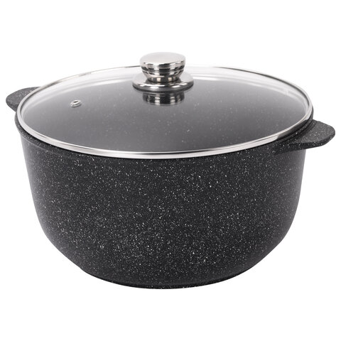 Кастрюля 6 л с жаропрочной крышкой, пятислойное антипригарное покрытие, ГАРДАРИКА "Орион", 1706-04-1