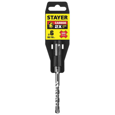 Бур по бетону STAYER 6x110 мм, хвостовик SDS PLUS, 2930-110-06_z02