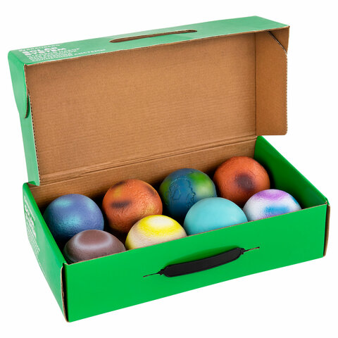 Набор для раскопок "Сокровища Солнечной системы", 8 планет, карточки, инструменты BRAUBERG KIDS, 665