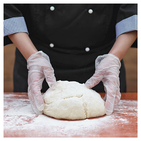 Перчатки однораз. виниловые, н/о, прозр. AVIORA (М) 50п/уп 5,5гр 402-638 ПС