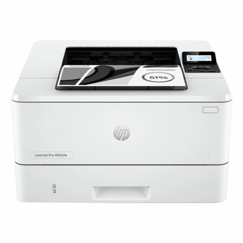 Принтер лазерный HP LaserJet Pro 4003dw, А4, 40 стр./мин., 80000 стр./мес., ДУПЛЕКС, Wi-Fi, сетевая 