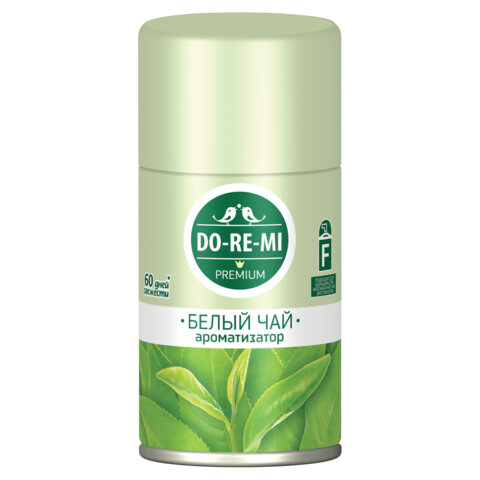 Сменный баллон для автоматических освежителей 250 мл, DO-RE-MI "Белый чай", сухое распыление, СИБИАР