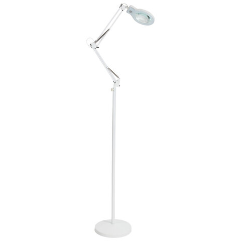 Светильник напольный Леда С20-043, ЛУПА (4,5/9 раз, стекло), торшер, светодиоды 8 Вт, высота 170 см