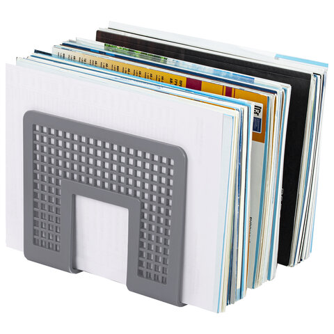 Лоток-сортер для бумаг BRAUBERG "Office-Expert", 3 отделения, 207х212х168 мм, сетчатый серый, 238022