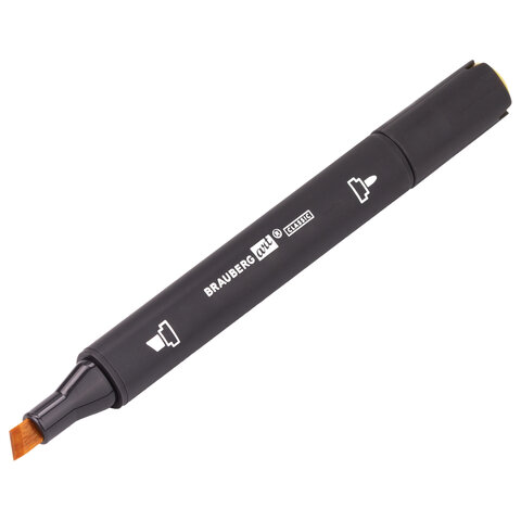 Маркер для скетчинга ХУДОЖЕСТВЕННЫЙ 1 мм - 6 мм BRAUBERG ART CLASSIC, ПАСТЕЛЬНЫЙ ЖЕЛТЫЙ (Y204), 1518