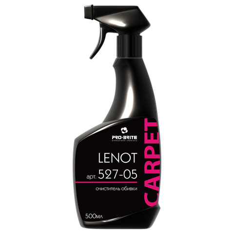 Средство для чистки обивки из кожи и синтетики 500 мл, PRO-BRITE LENOT, щелочное, концентрат, распыл