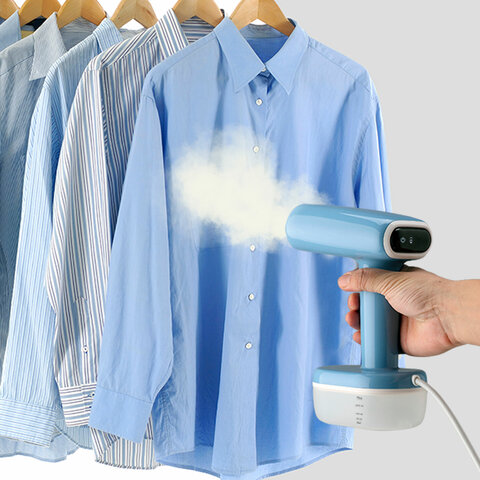 Отпариватель ручной BQ (БИ-КЬЮ) SG1007H, 1800 Вт, пар 35 г/мин, резервуар 0,26 л, 1 режим, синий, 86