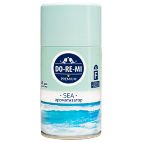 Сменный баллон для автоматических освежителей 250 мл, DO-RE-MI "Дыхание Моря", сухое распыление, СИБ