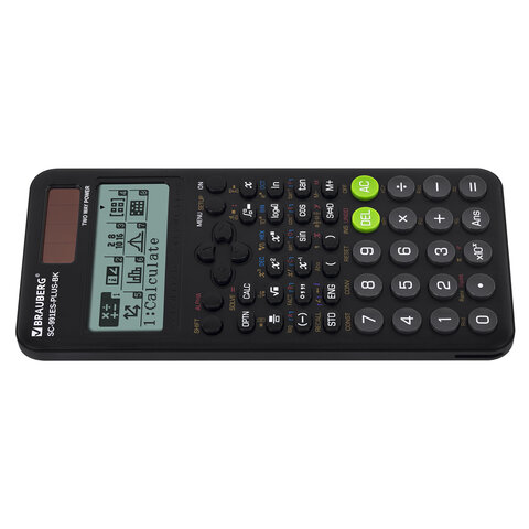 Калькулятор инженерный BRAUBERG SC-991ES-PLUS-BK (164х80 мм), 552 функции, 10+2 разряда, ЧЕРНЫЙ, 272