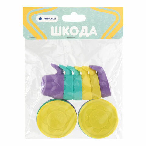 Набор игрушечной посуды 12 предметов: 6 чашек, 6 блюдец, пластиковый, цвета ассорти, НОРДПЛАСТ, ШКД0