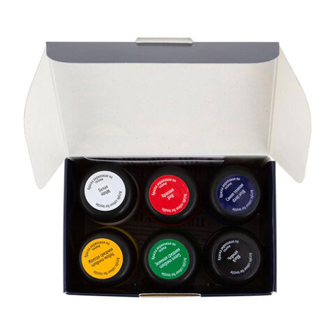 Краски по ткани акриловые "Декола", 6 цветов по 20 мл, в баночках, Невская Палитра, 4141025