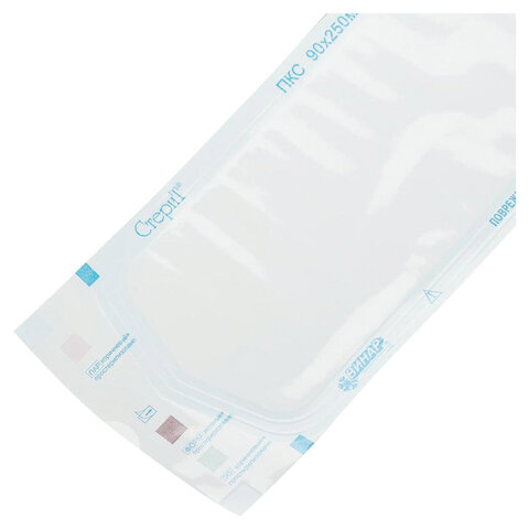 Пакет комбинированный самоклеящийся ВИНАР СТЕРИТ, комплект 100 шт., для ПАРОВОЙ/ГАЗОВОЙ стерилизации