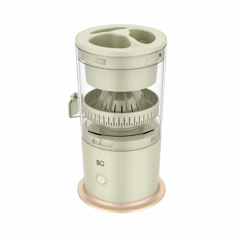 Соковыжималка для цитрусовых аккумуляторная BQ (БИ-КЬЮ) J3000, 45 Вт, стакан 0,2 л, пластик, зеленая