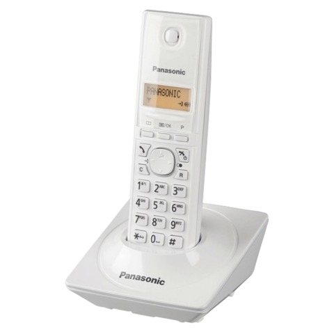 Радиотелефон PANASONIC KX-TG1711RUW, память на 50 номеров, АОН, повтор, часы /будильник (радиус 10-1