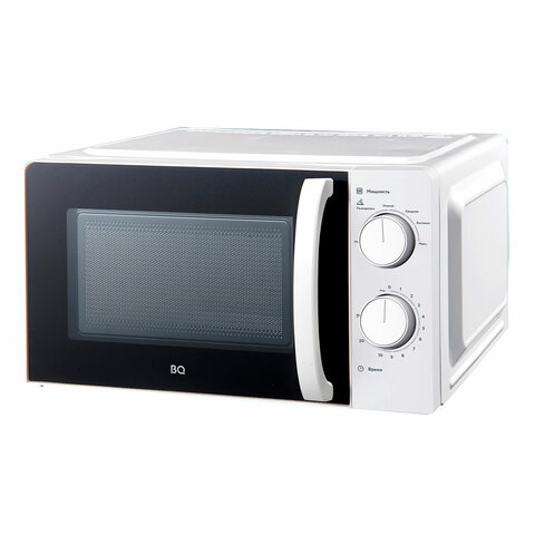 Микроволновая печь BQ (БИ-КЬЮ) MWO 20006SM/W, объем 20 л, мощность 700 Вт, механическое управление, 