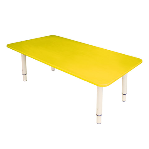Стол детский "Дошколенок", 900х450х400-580 мм, регулируемый, рост 0-3 (85-145 см), пластик, желтый, 