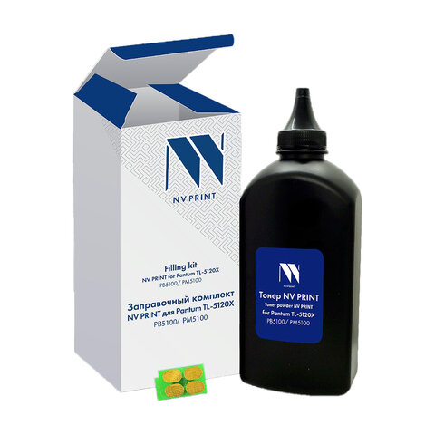 Заправочный комплект NV PRINT(NV-ZKSTL-5120X) для Pantum BM5100/BP5100, тонер + чип, ресурс 15000 ст
