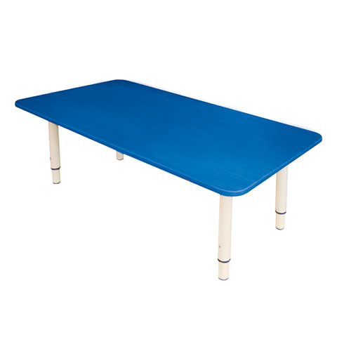 Стол детский "Дошколенок", 900х450х400-580 мм, регулируемый, рост 0-3 (85-145 см), пластик, синий, с