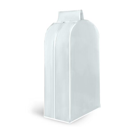 Чехол-кофр объёмный для хранения одежды на молнии, 60х30х90 см, цвет белый, SHAMAANI, 609596