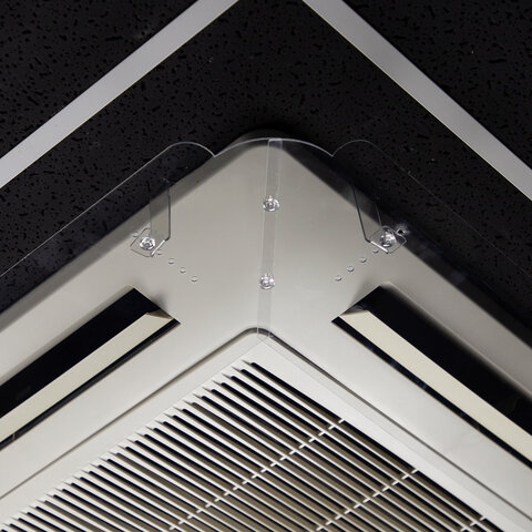 Экран для кондиционера потолочного размером от 850х850 до 950х950 мм, ПЭТ, прозрачный, 1,5 мм, 10000