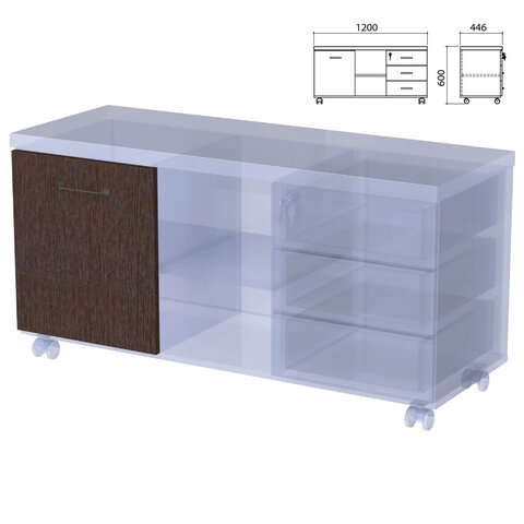 Греденция РТ_Приоритет моб. К-970 (К-924, К-925, К-925) венге