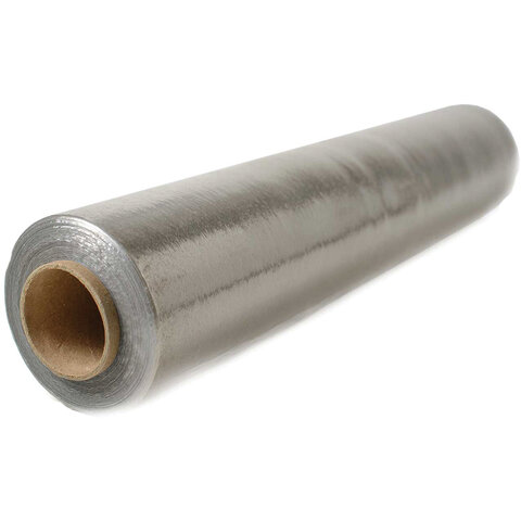 Стрейч-пленка для ручной упаковки, 50 см х 220 м, 20 мкм, 2 кг - нетто, ВТОРИЧНОЕ СЫРЬЕ, растяжение 