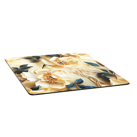 Коврик для сушки посуды NANO 40х50см ЦВЕТЫ влаговпитывающий, нескользящий, BOOMHOUSE (БумХаус), 7011