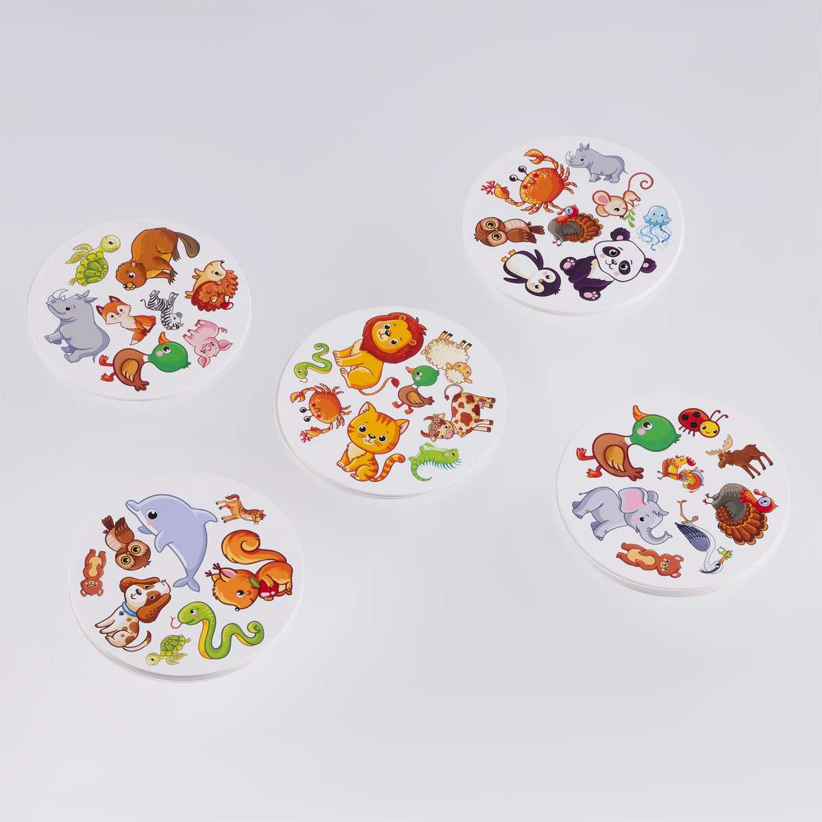 Игра настольная ТРИ СОВЫ "Дублик. Животные" 60 карточек