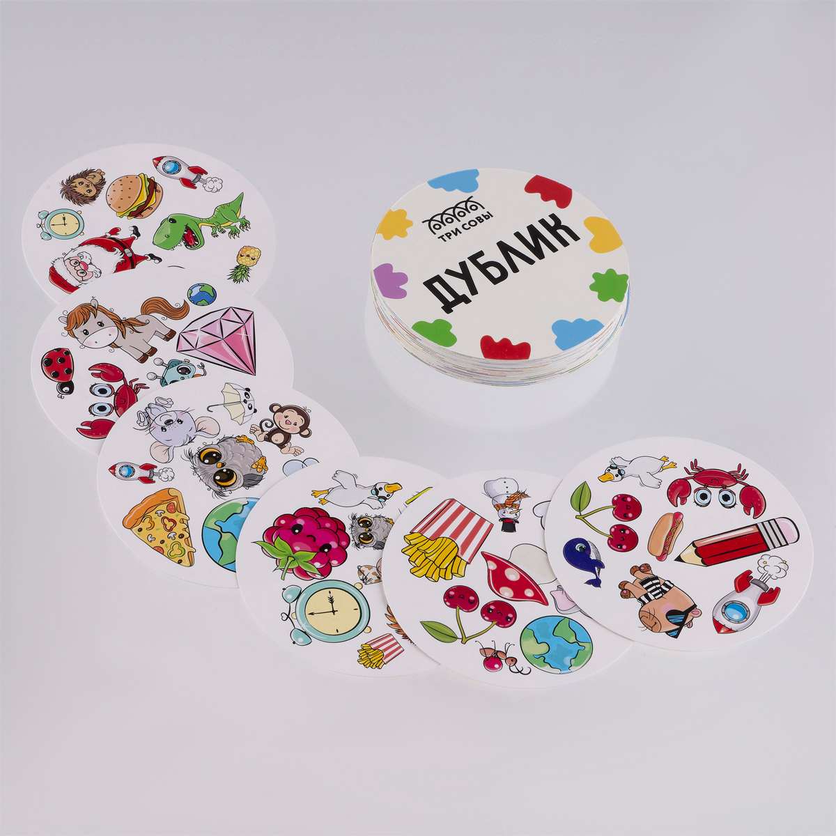 Игра настольная ТРИ СОВЫ "Дублик", 60 карточек, металлический бокс