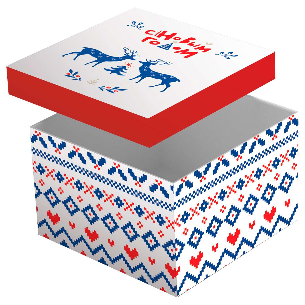 Коробка складная подарочная MESHU "Nordic", (15*15*15см)