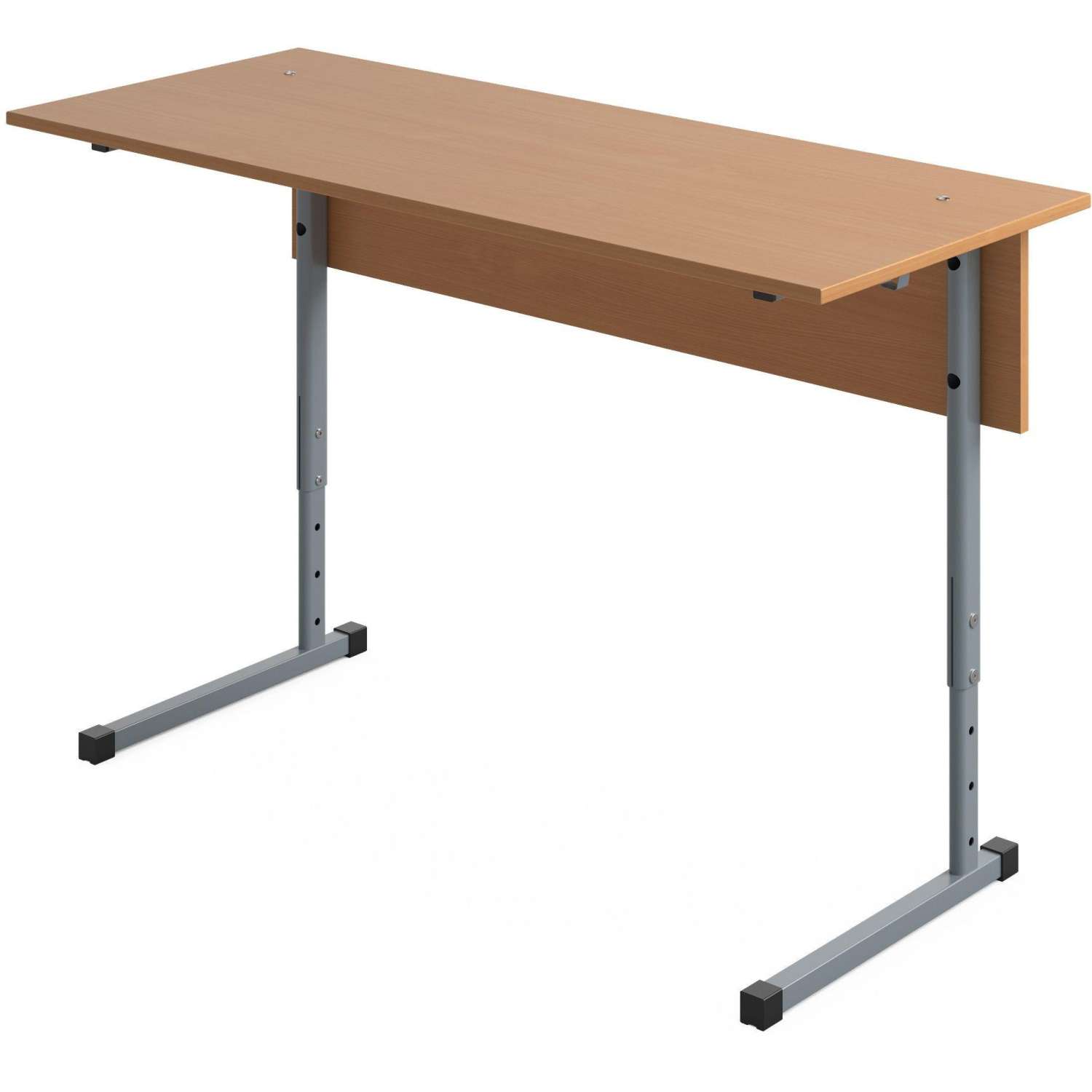 Парта МЕТ_Стол ученический Комфорт 2-местный 3-7г.р. бук/серый